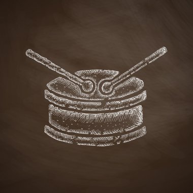 Simge kara tahta davul