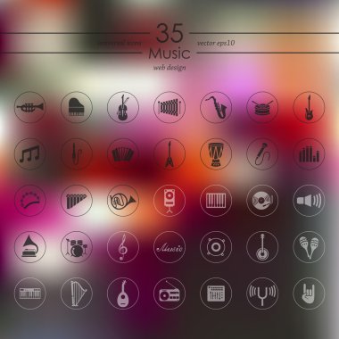 müzik simgeleri dizisi
