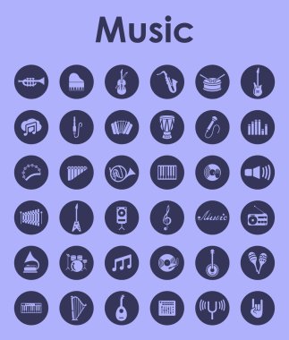 Müzik basit simgeler kümesi