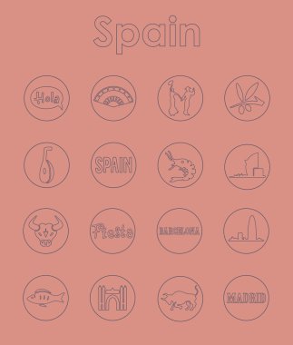 İspanya basit simgeler kümesi