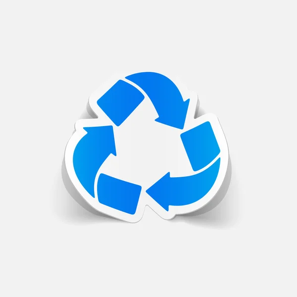 Reciclar icono de signo — Vector de stock