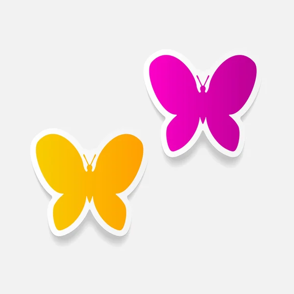Realistický grafický prvek: butterfly — Stockový vektor