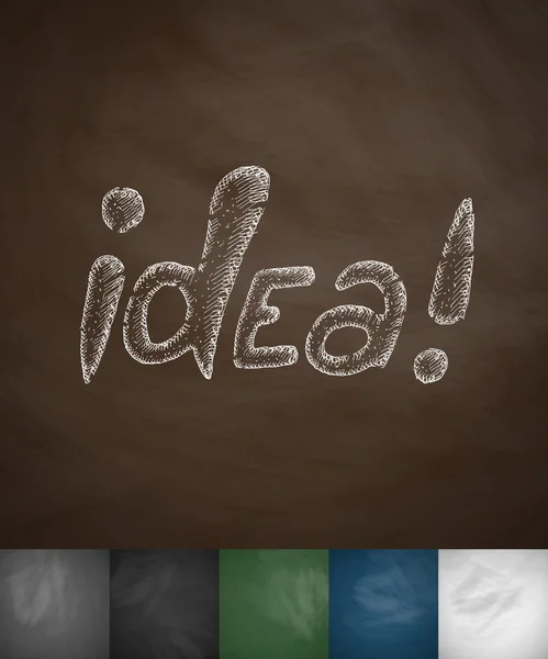 Icône concept Idea — Image vectorielle