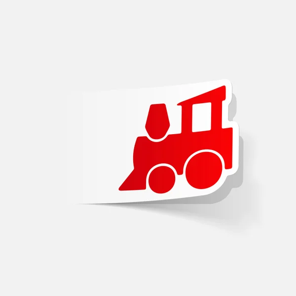 Childrens train icon — Stock Vector