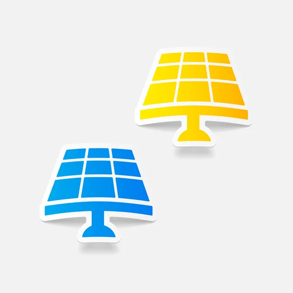 Solar batterijpictogram — Stockvector