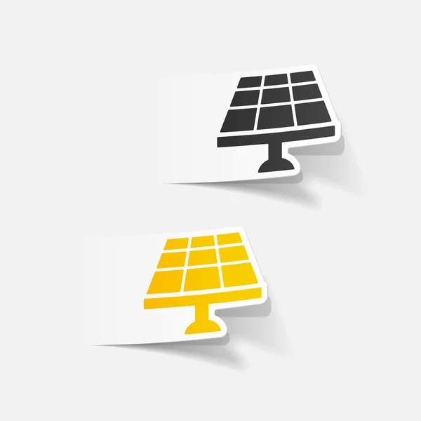太陽電池アイコン — ストックベクタ