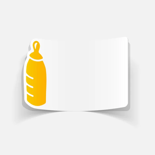 Baby bottle icon — Stock Vector