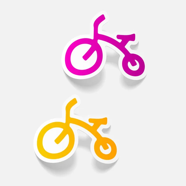 Childrens bike icon — Stock Vector