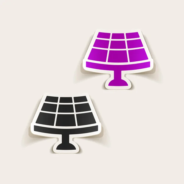 太陽電池アイコン — ストックベクタ