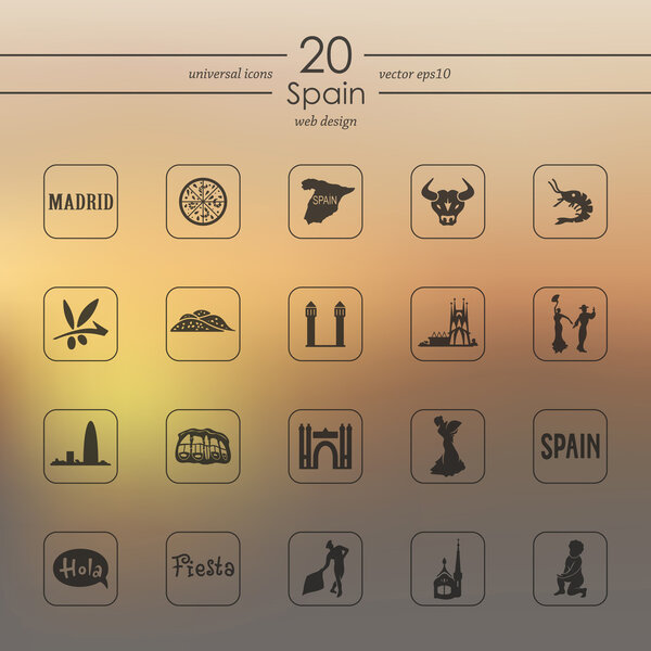 Set of Spain icons