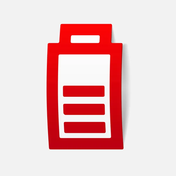 Ikon baterai pengisian - Stok Vektor