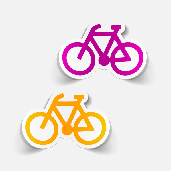 Elemento de diseño realista: bicicleta — Vector de stock