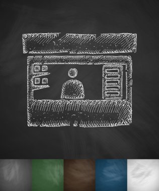 Kara tahta üstünde kutsal kişilerin resmi standı