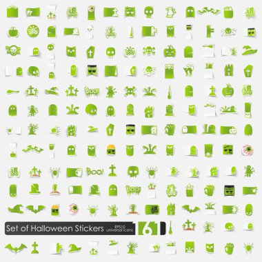 Cadılar Bayramı çıkartmaları.