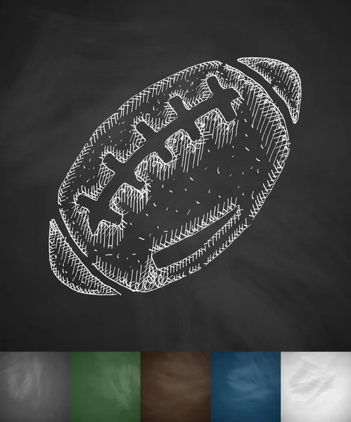 Reugby ball icon — стоковый вектор