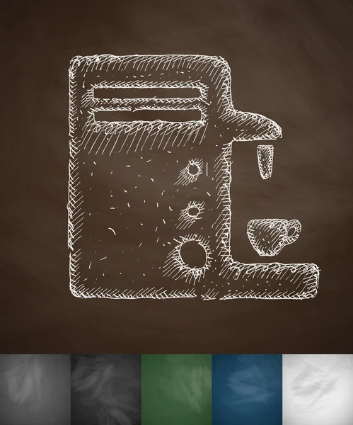 Icono de máquina de café — Archivo Imágenes Vectoriales