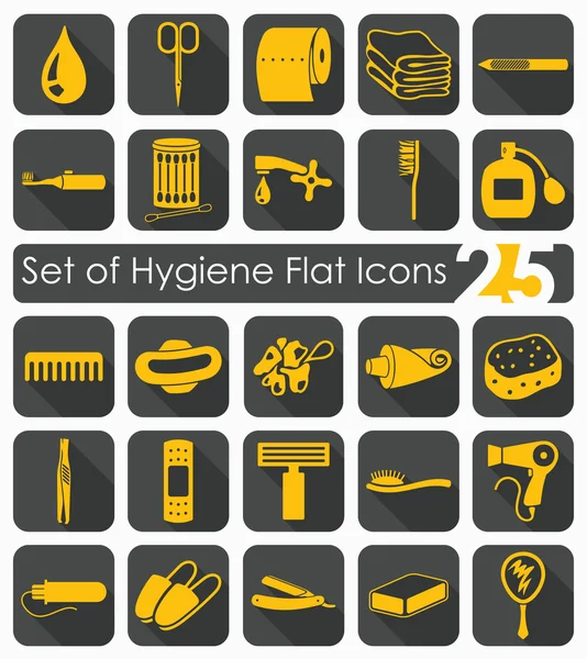 Set of hygiene icons — Stock Vector