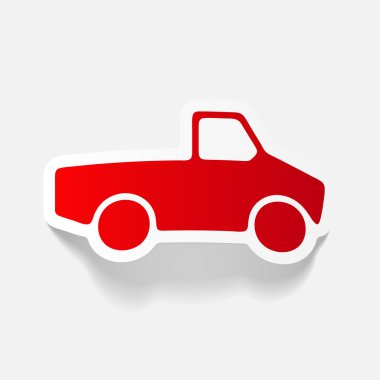 Gerçekçi tasarım araba pikap