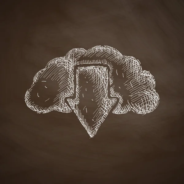 Desenho de ícone de nuvem — Vetor de Stock
