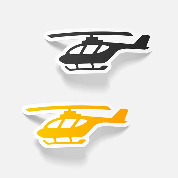 Realistic design helicopter — Stock Vector