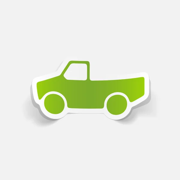 Recogida de coche de diseño realista — Vector de stock