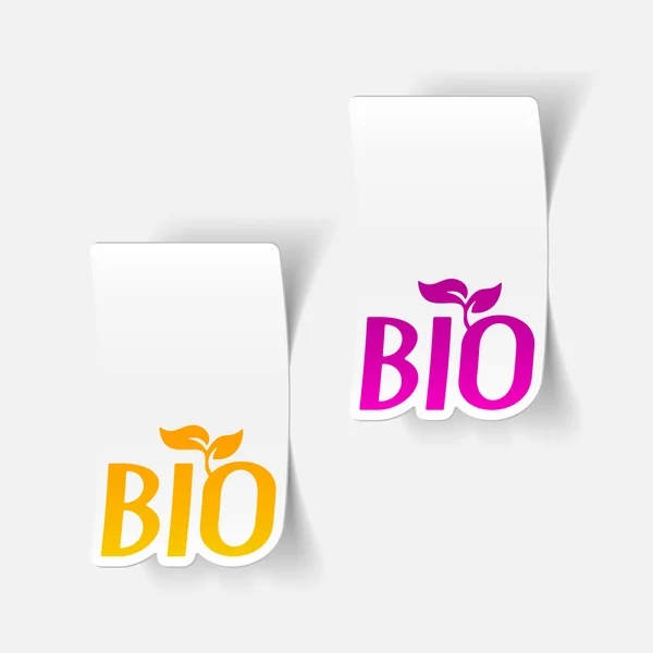 Elemento de diseño: signo bio — Vector de stock