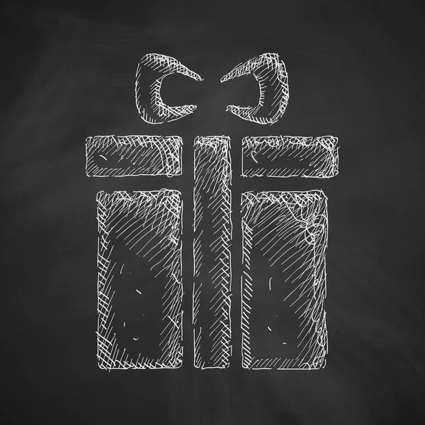 Icono de caja de regalo — Vector de stock