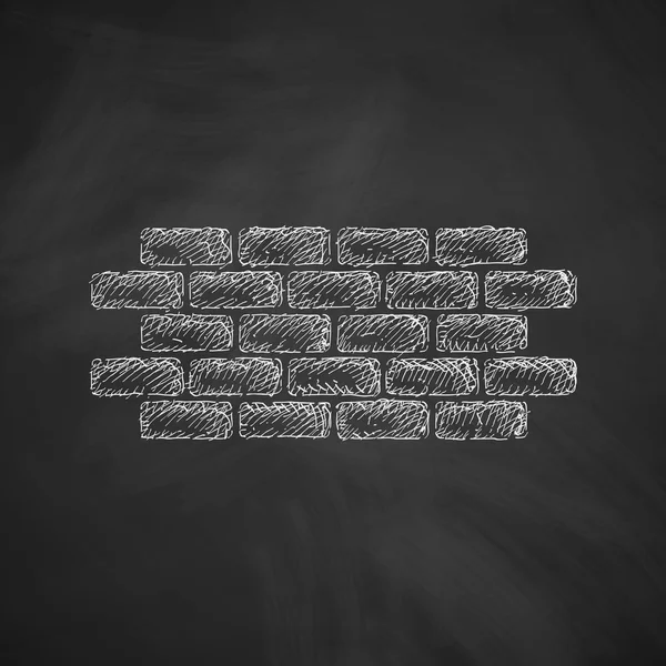 Esquisse icône brique — Image vectorielle