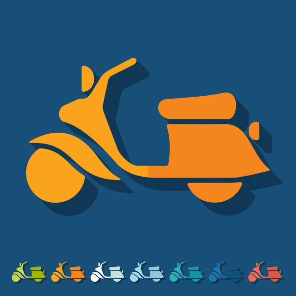 Diseño plano: scooter — Vector de stock