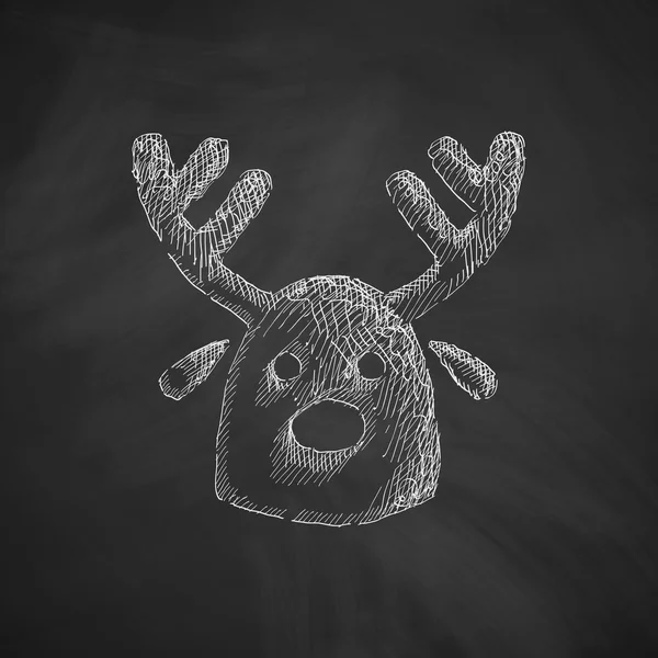 Boże Narodzenie ikony jelenia — Wektor stockowy