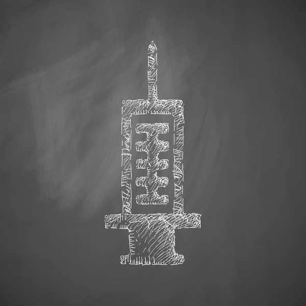 Esbozo del icono de la jeringa — Archivo Imágenes Vectoriales