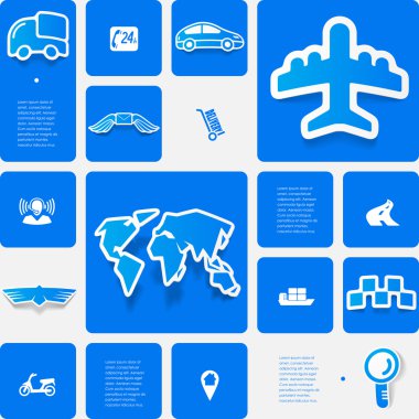 Teslimat etiket Infographic