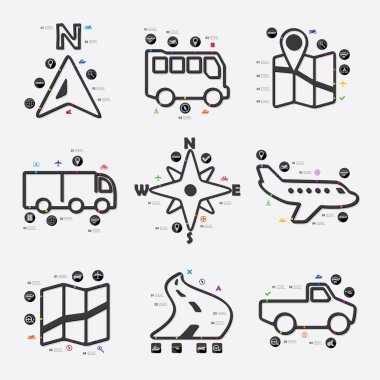 Gezinti satır Infographic