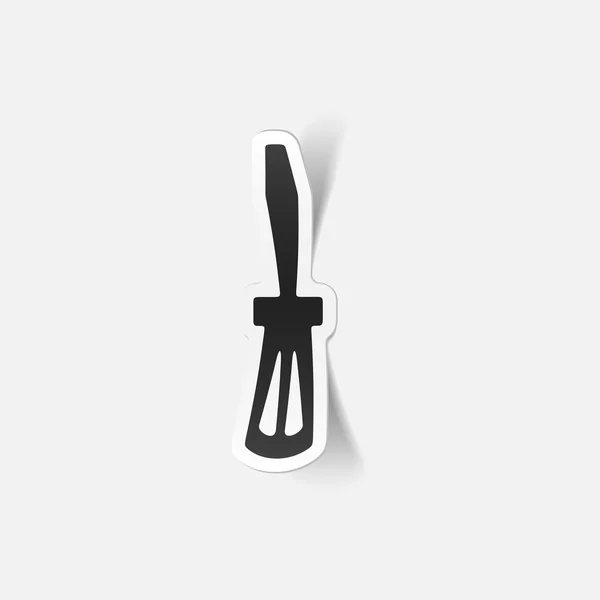Realistic design element: screwdriver — Stock Vector
