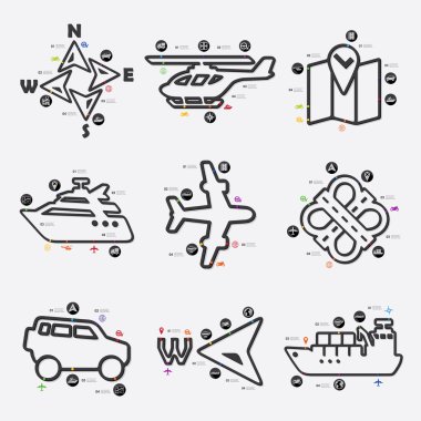 Gezinti Infographic illüstrasyon