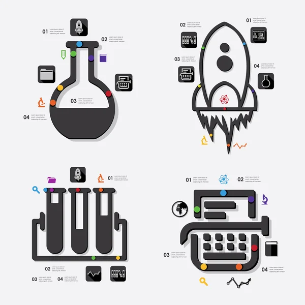 Infográfico de educação ilustração — Vetor de Stock