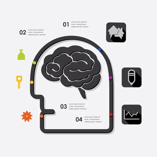 Ilustração de infográfico de negócios — Vetor de Stock