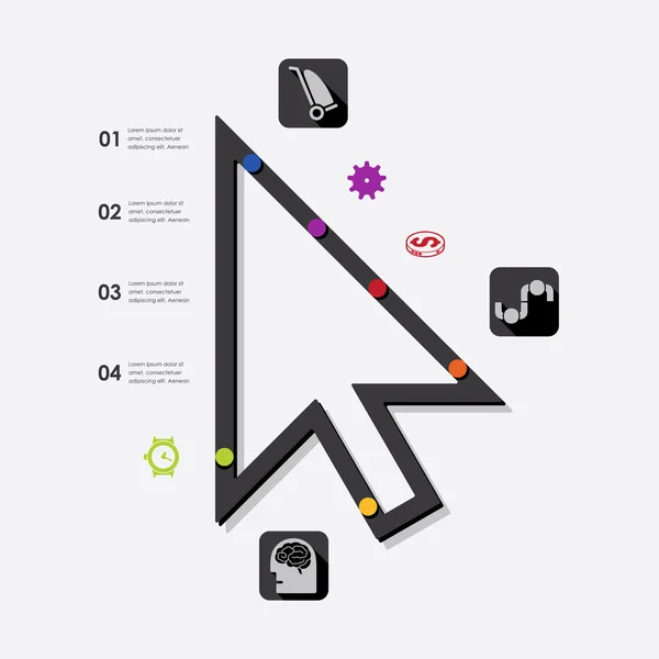 İş Infographic illüstrasyon — Stok Vektör