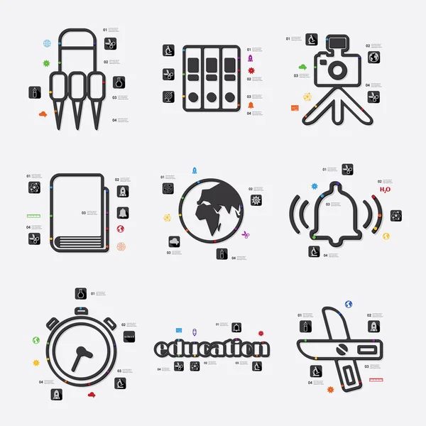 Onderwijs infographic illustratie — Stockvector