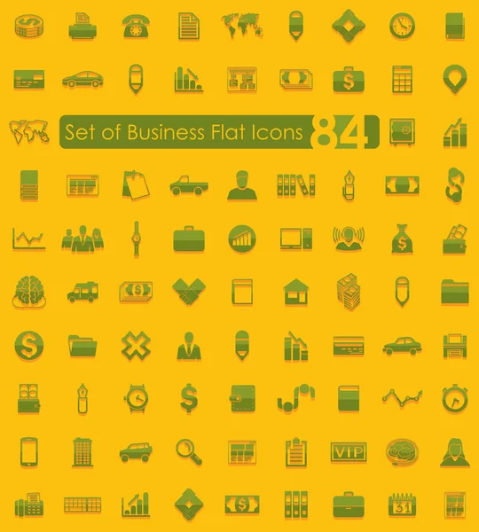 Set of business icons — Stock Vector