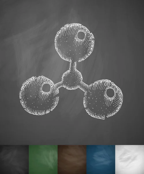 Atomen pictogram ontwerp — Stockvector