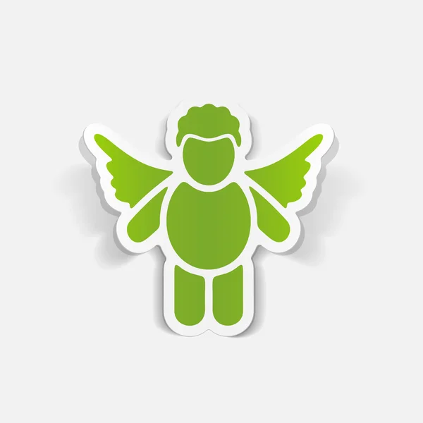 Ángel de diseño realista — Vector de stock