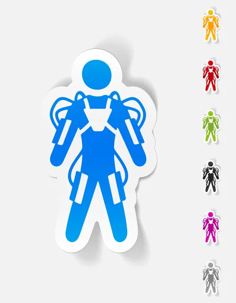 Exoskeleton design element — Stock Vector