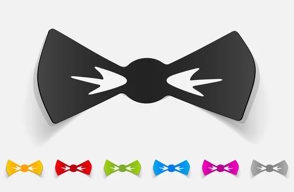 Bow tie realistic design element — Stockvector