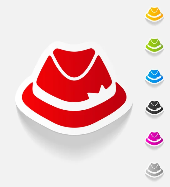 Sombrero elemento de diseño realista — Vector de stock