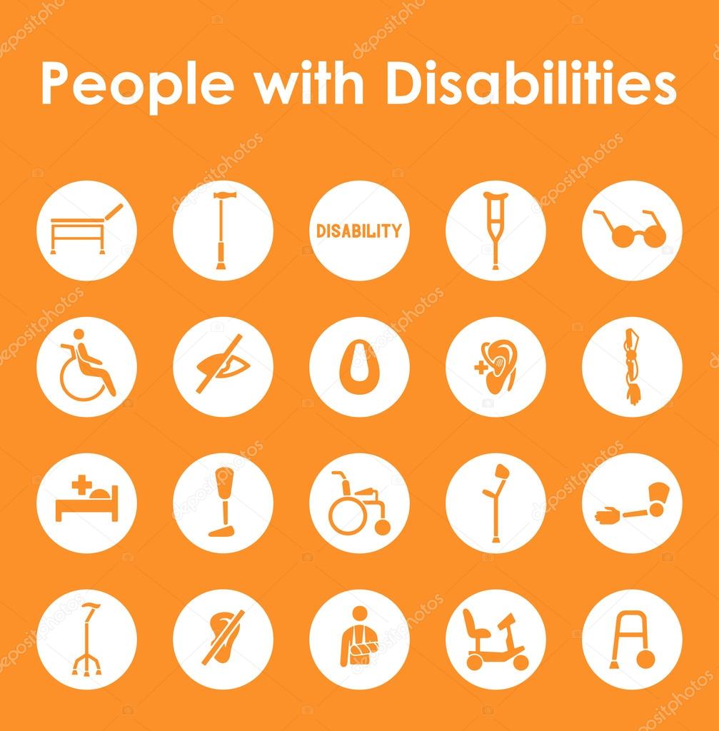 disabilities simple icons