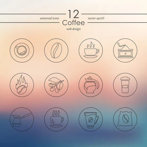 Conjunto de iconos de café — Vector de stock