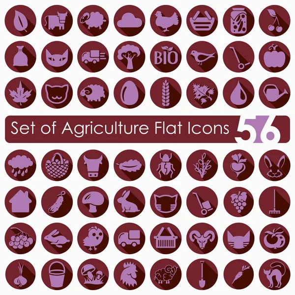 Set of agriculture icons — Stock Vector