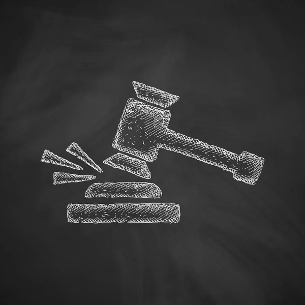 Icono de Gavel — Vector de stock