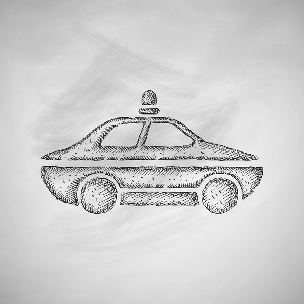 Icône de voiture de police — Image vectorielle